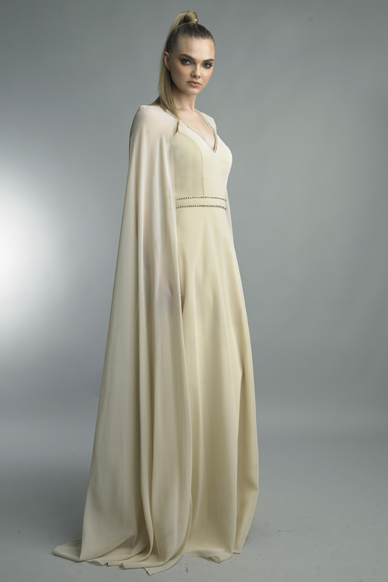 D1457L | Long sleeve gown |  