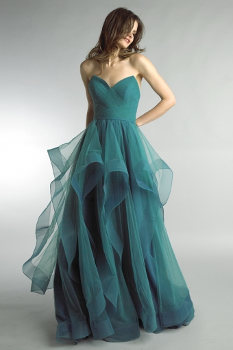 cascading tulle ballgown by basix